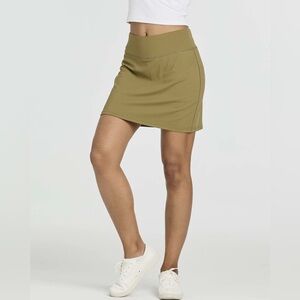 Real Essentials Green Athletic Skort Pocket Shorts Pickleball Tennis Size 3X